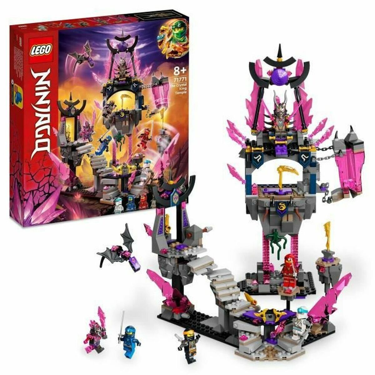 Playset Lego  NINJAGO 71771 Temple of Crystal King (703 Pièces)