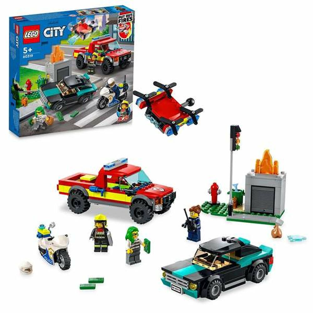 Jeu de Véhicules Lego 60319 Fire Rescue & Police Chase (295 pcs)