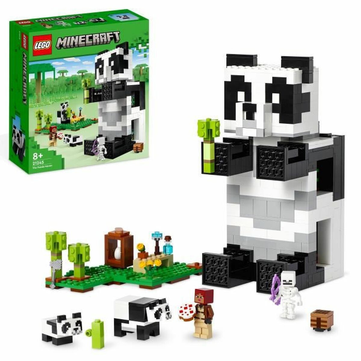 Playset Lego Panda Minecraft 553 Pièces
