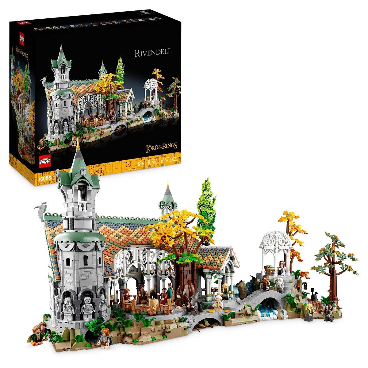 Playset Lego The Lord of the Rings: Rivendell 10316 6167 Pièces 72 x 39 x 50 cm