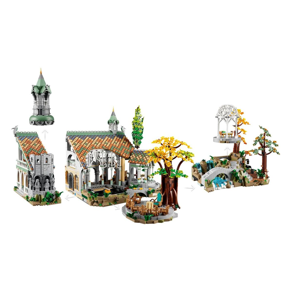 Playset Lego The Lord Of The Rings: Rivendell 10316 6167 Pezzi 72 X 39 X 50 cm