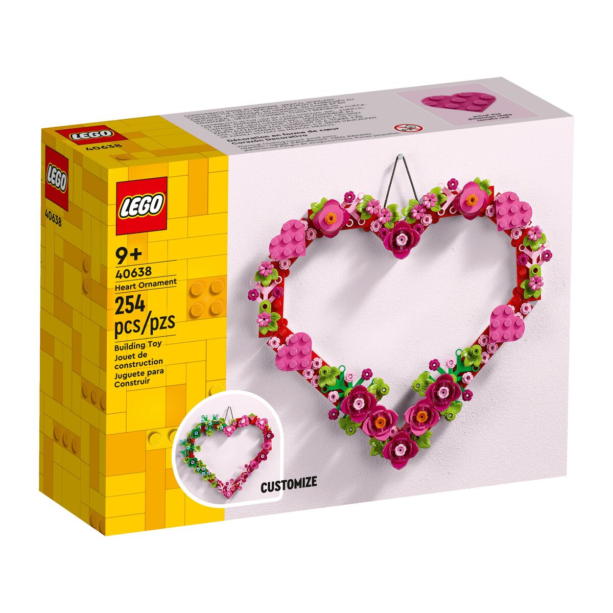 Set de construction Lego 40638 Heart Ornament 254 piezas