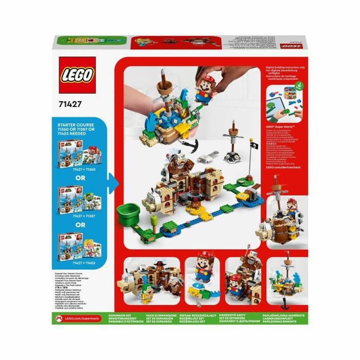Playset Lego 71427 Super Mario: Larry's And Morton's Airships 1062 Pezzi