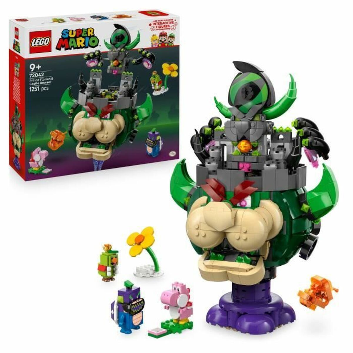 Παιχνίδι Kατασκευή Lego 72042 Prince Florian and Castle Bowser 1251 Τεμάχια