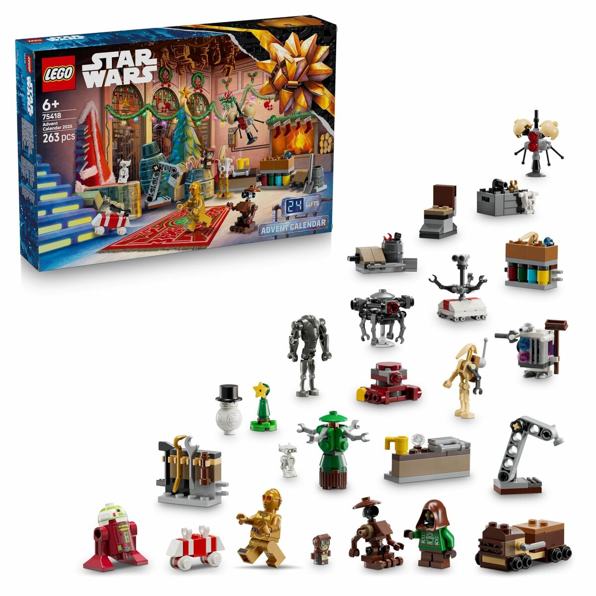 Bouwspel Lego 75418 Advent Calendar 2025 Star Wars 263 Onderdelen