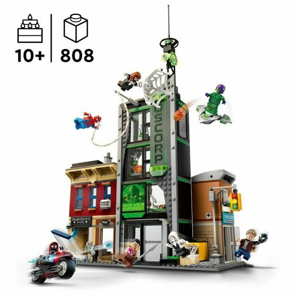 obrázok produktu Construction set Lego 76324 Spider-Man VS Oscorp 808 Pieces