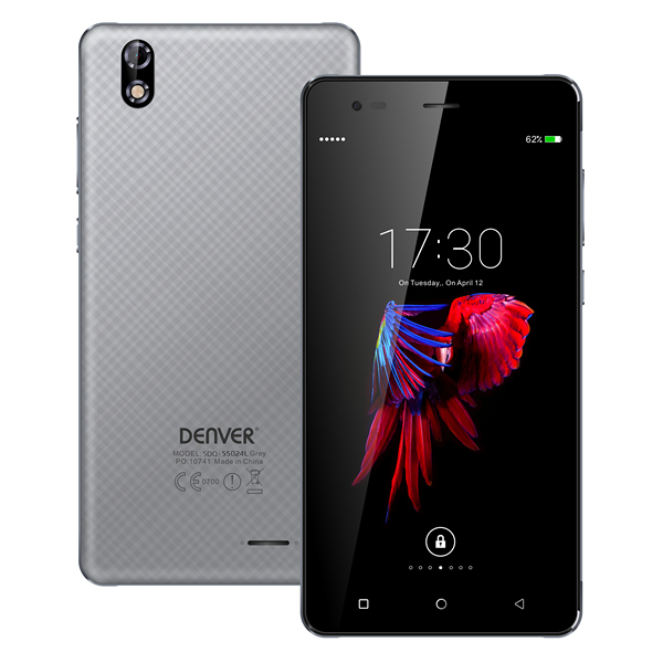 Smartphone Denver Electronics SDQ-55024L 5,5" IPS Quad Core 16 GB 2 GB RAM 4G Gris
