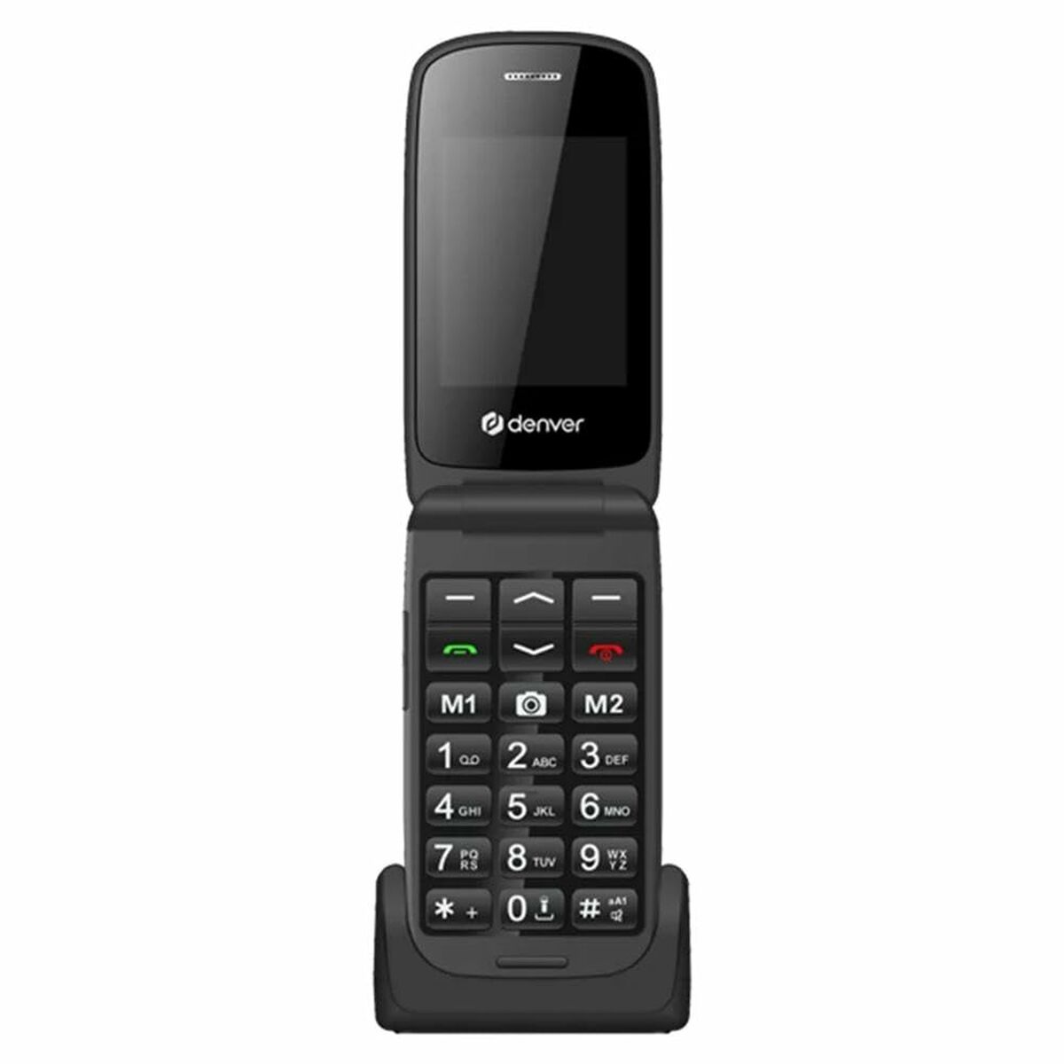 Obrazek Mobile telephone for older adults Denver Electronics BAS-24600L Black 2.4"