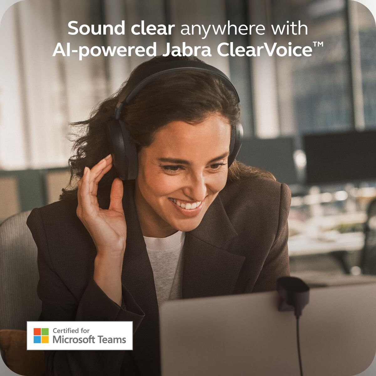 Bild von Bluetooth Headband Headphones Jabra EVOLVE3 85 LINK390C Black