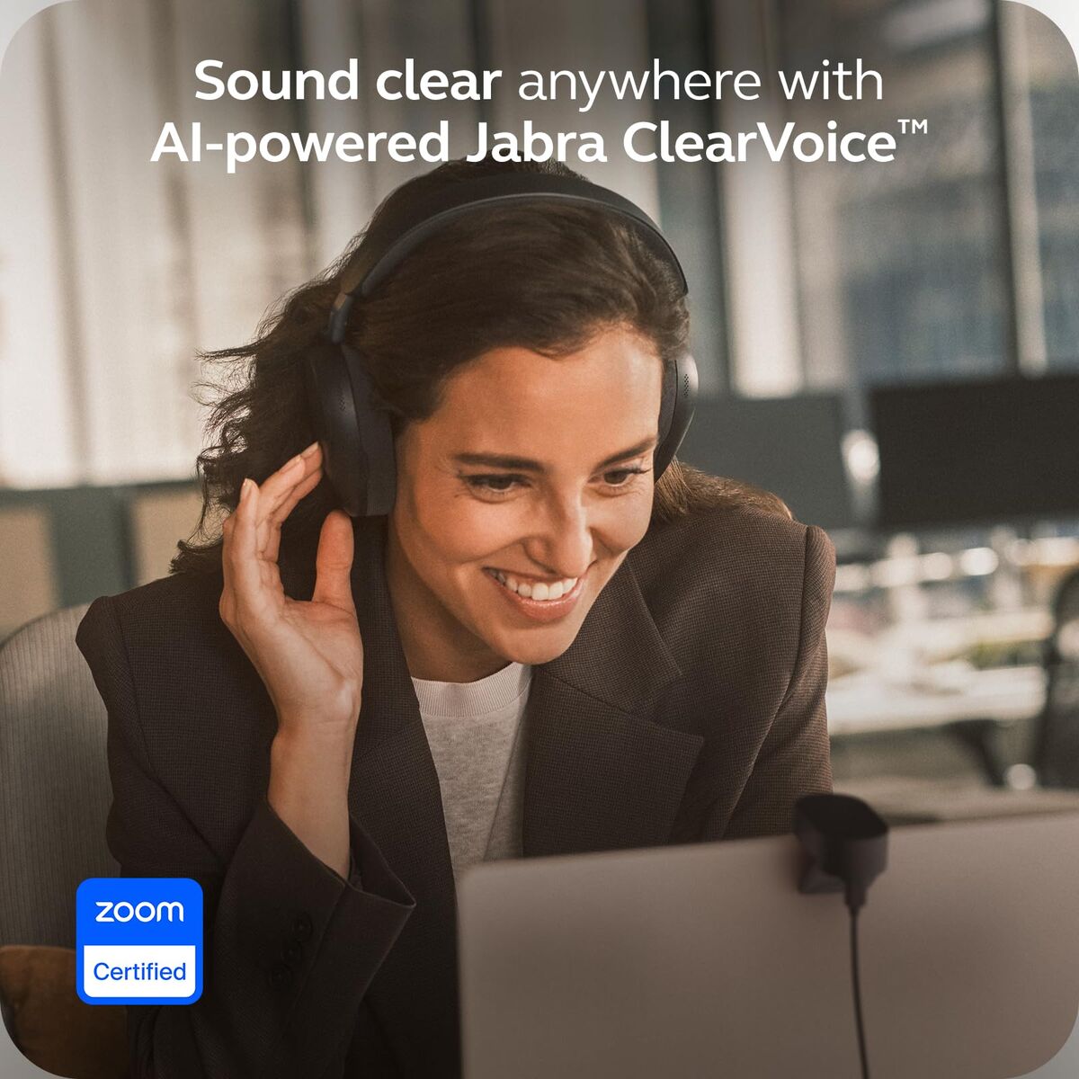 Bild von Bluetooth Headband Headphones Jabra EVOLVE3 85 UC LINK390C Black