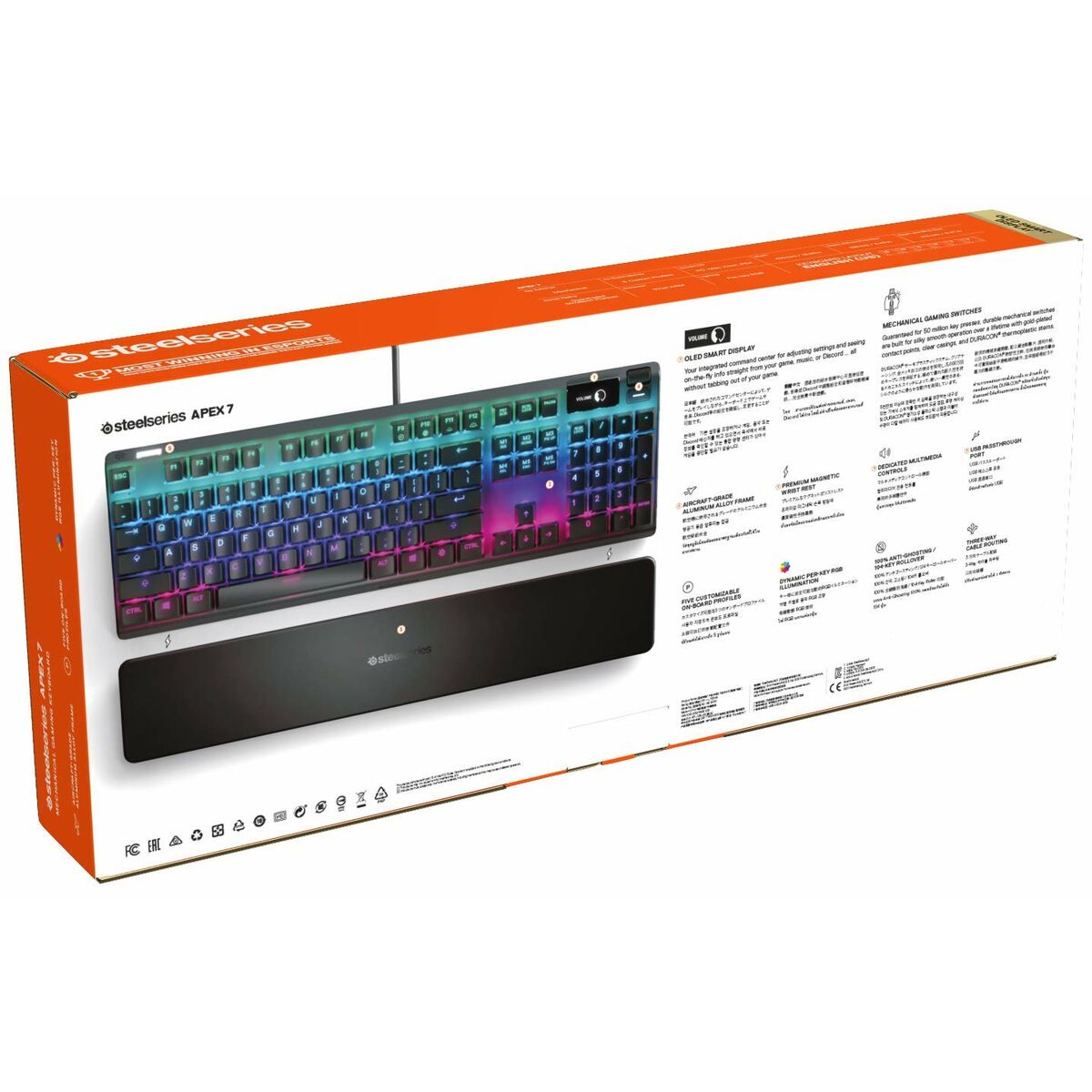 Afbeeldingen van Gaming Keyboard SteelSeries APEX 7 Qwerty US