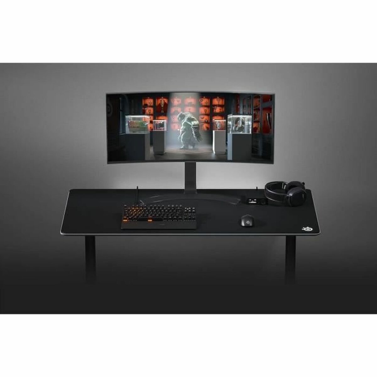Afbeeldingen van Gaming Mouse Mat SteelSeries Steelseries QcK 3XL Black 122 x 59 cm