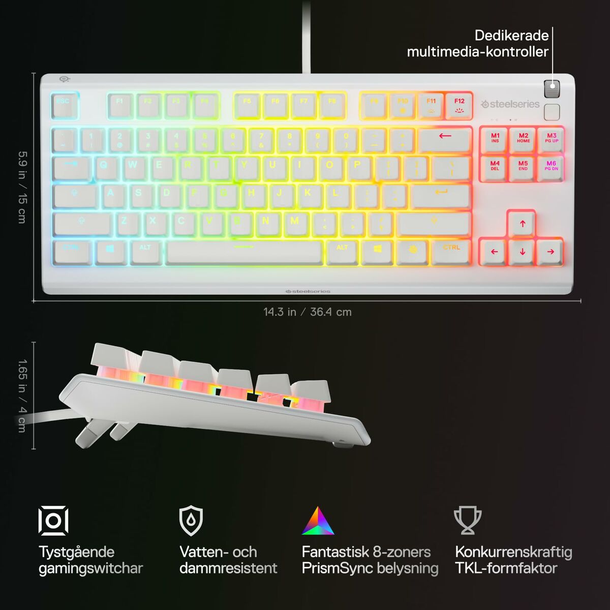 Picture of Keyboard SteelSeries 64819 White