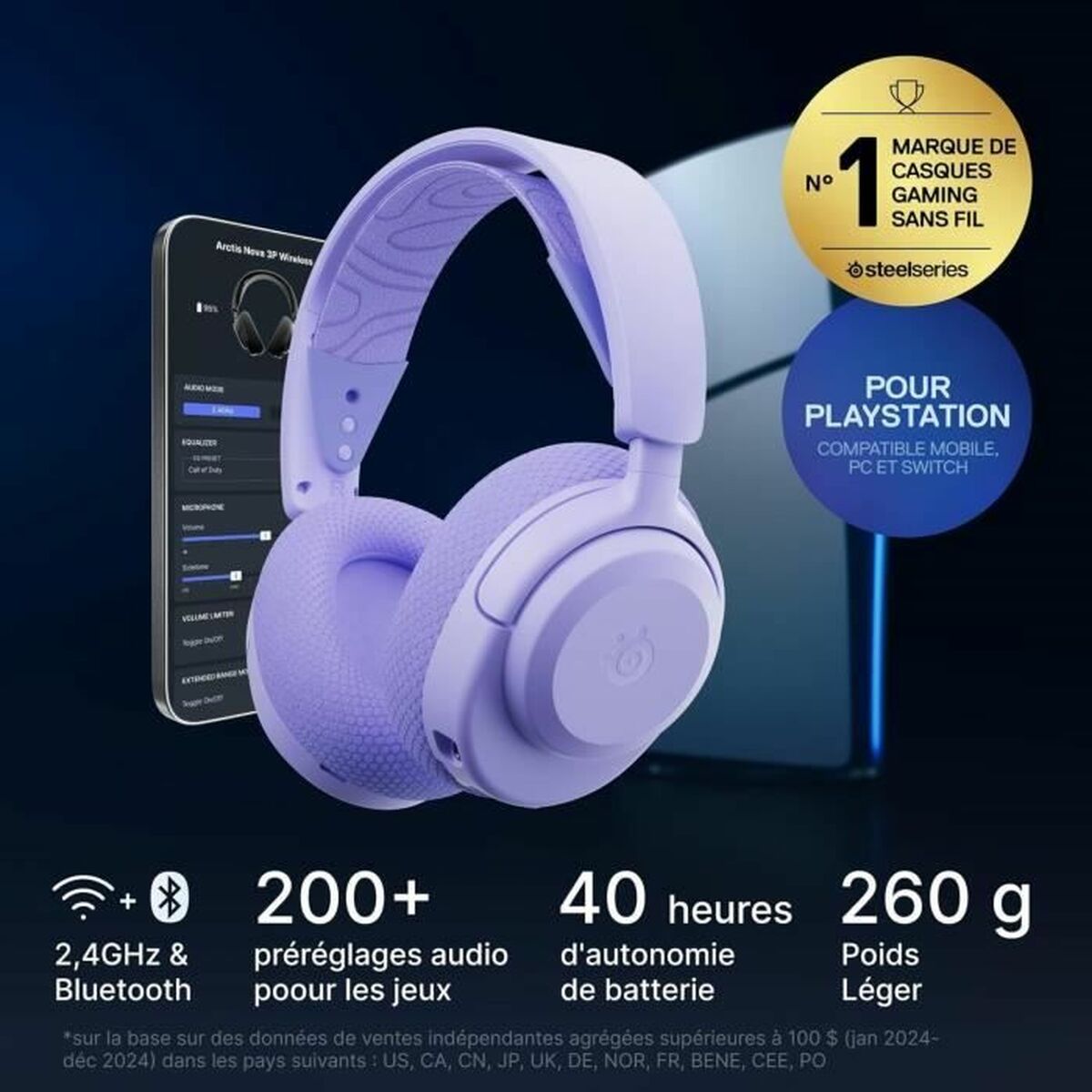 Picture of Headphones SteelSeries Arctis Nova 3PW