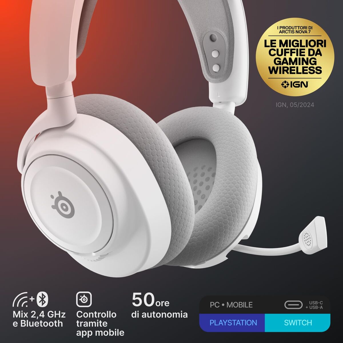 Picture of Headphones SteelSeries 61731 White