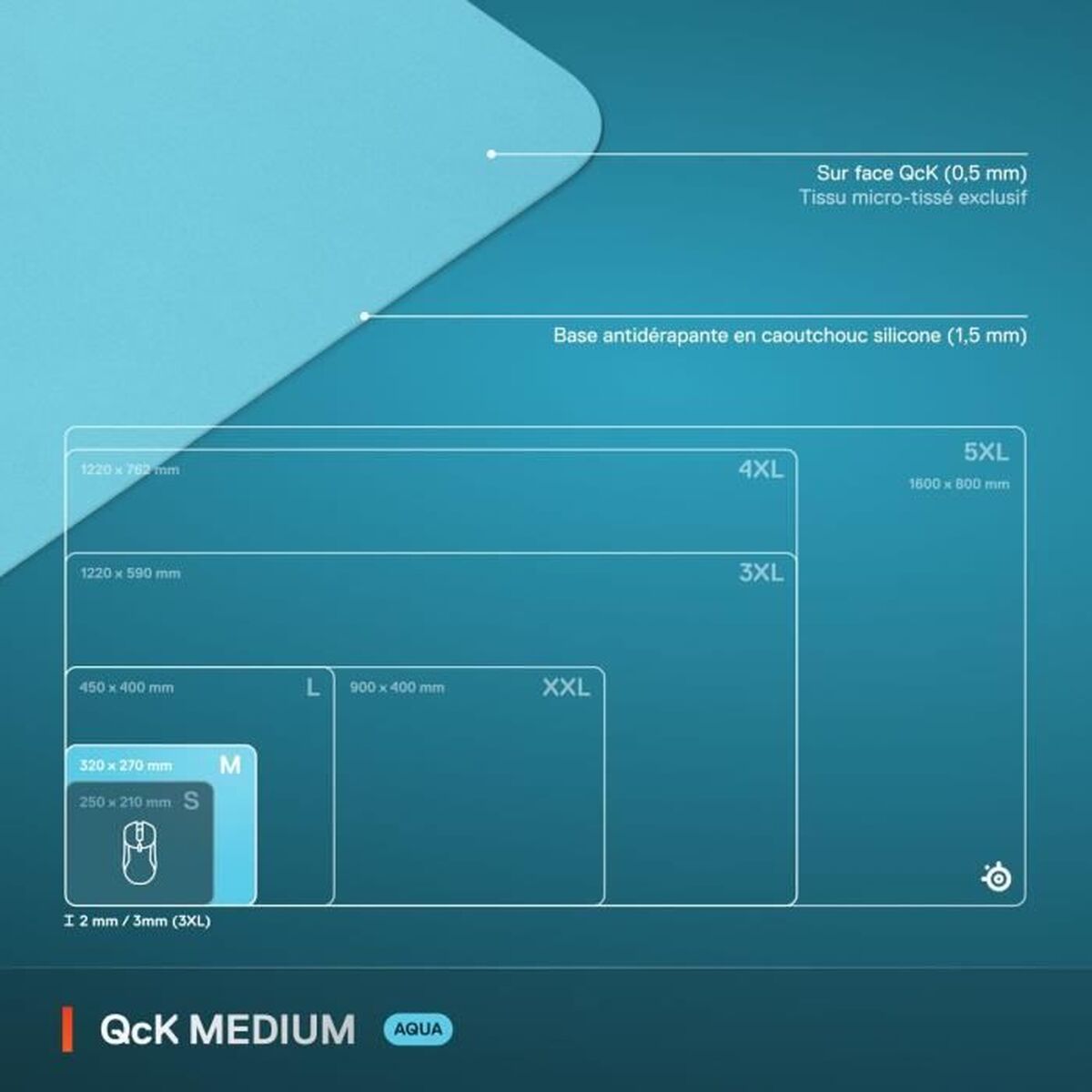 Picture of Mouse Mat SteelSeries Turquoise