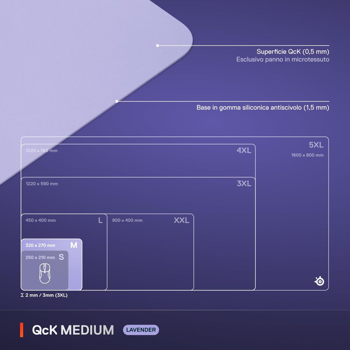 Picture of Mouse Mat SteelSeries Lilac