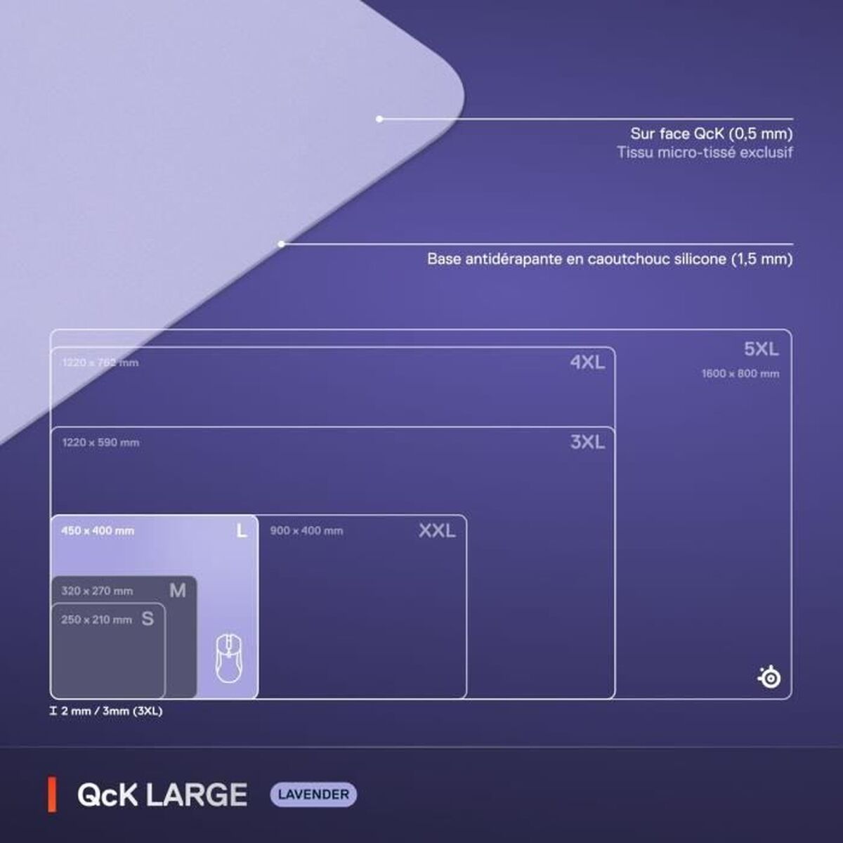 Picture of Mouse Mat SteelSeries Lilac