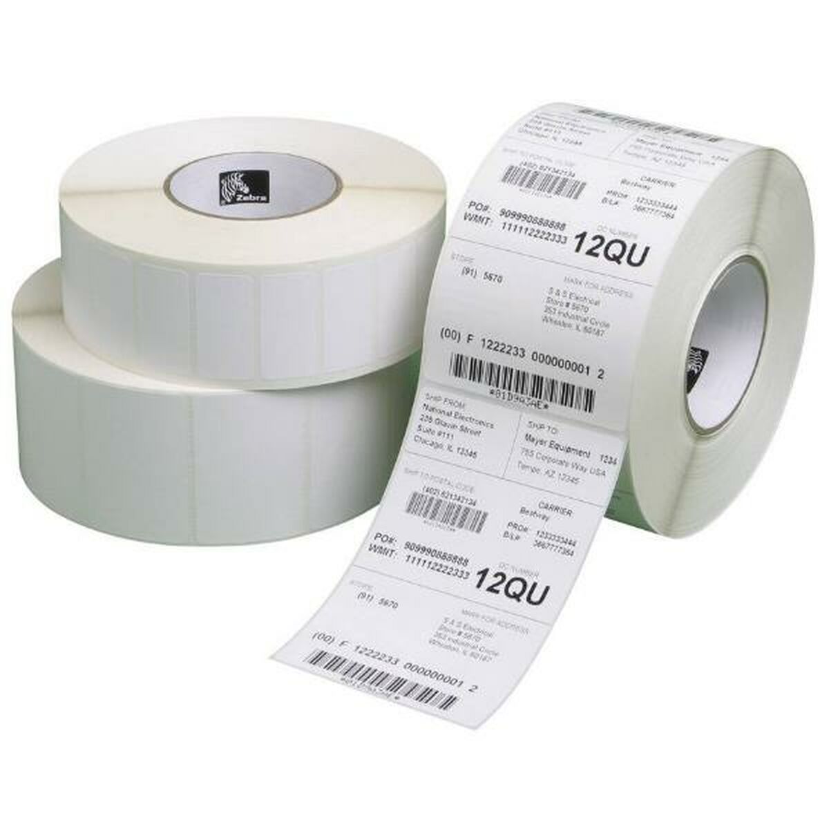 Afbeeldingen van Roll of Labels Zebra 76528 White