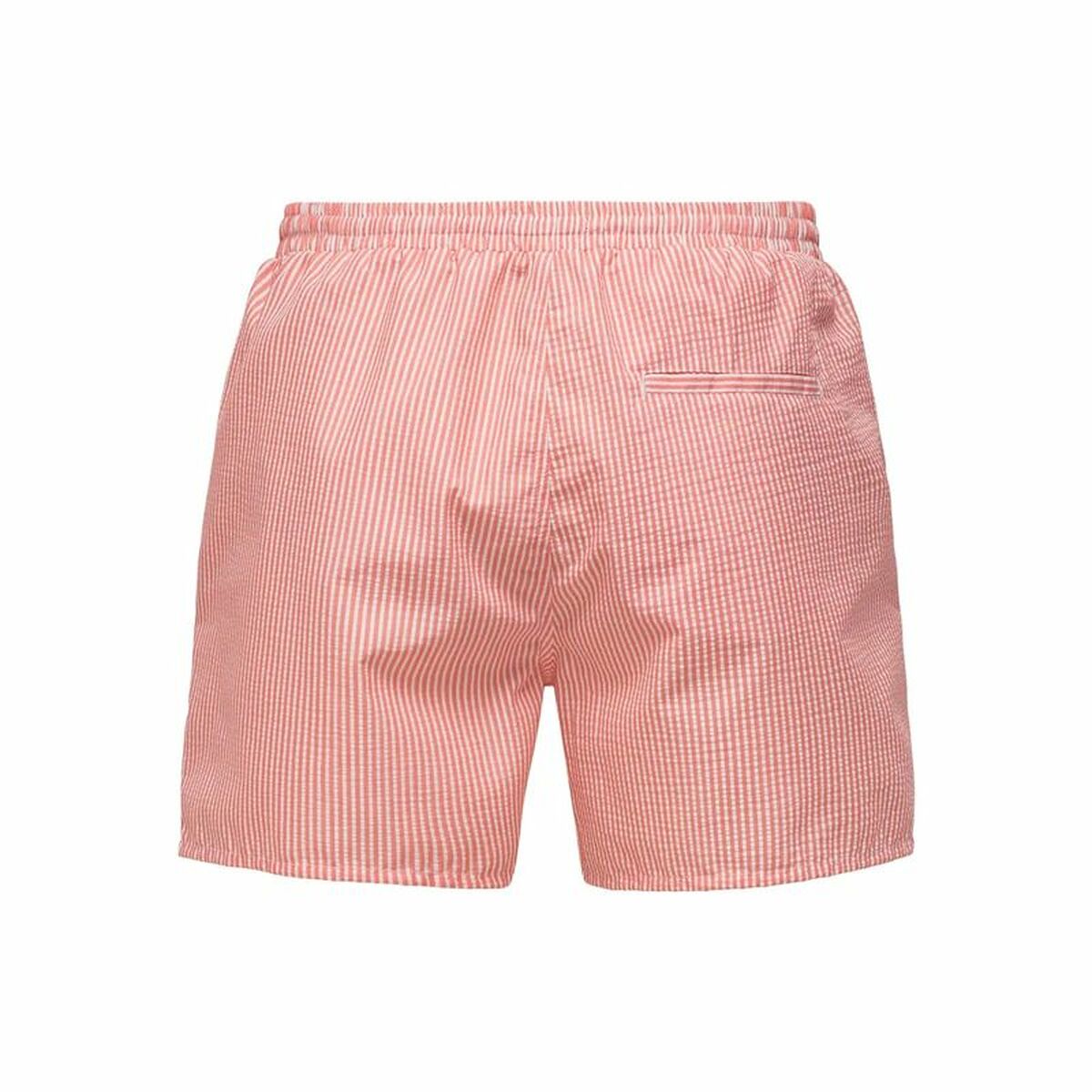 Image secondaire de Maillot de bain homme Only & Sons Onsted Stripe Seersucker Rose