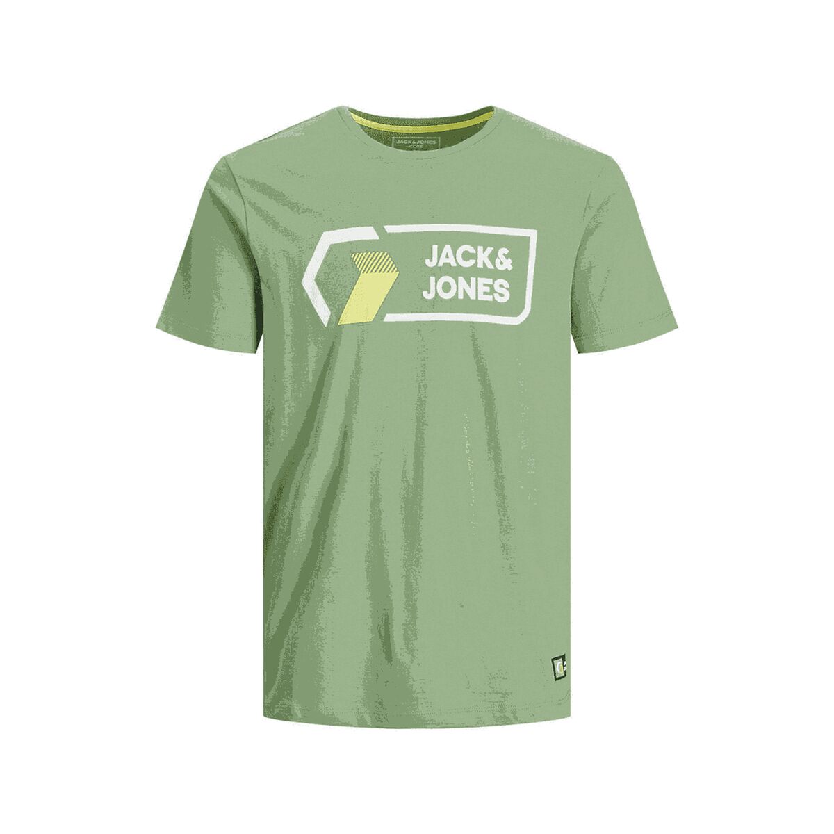 Kortarmet T-skjorte til Menn Jack & Jones 12204902  Grønn