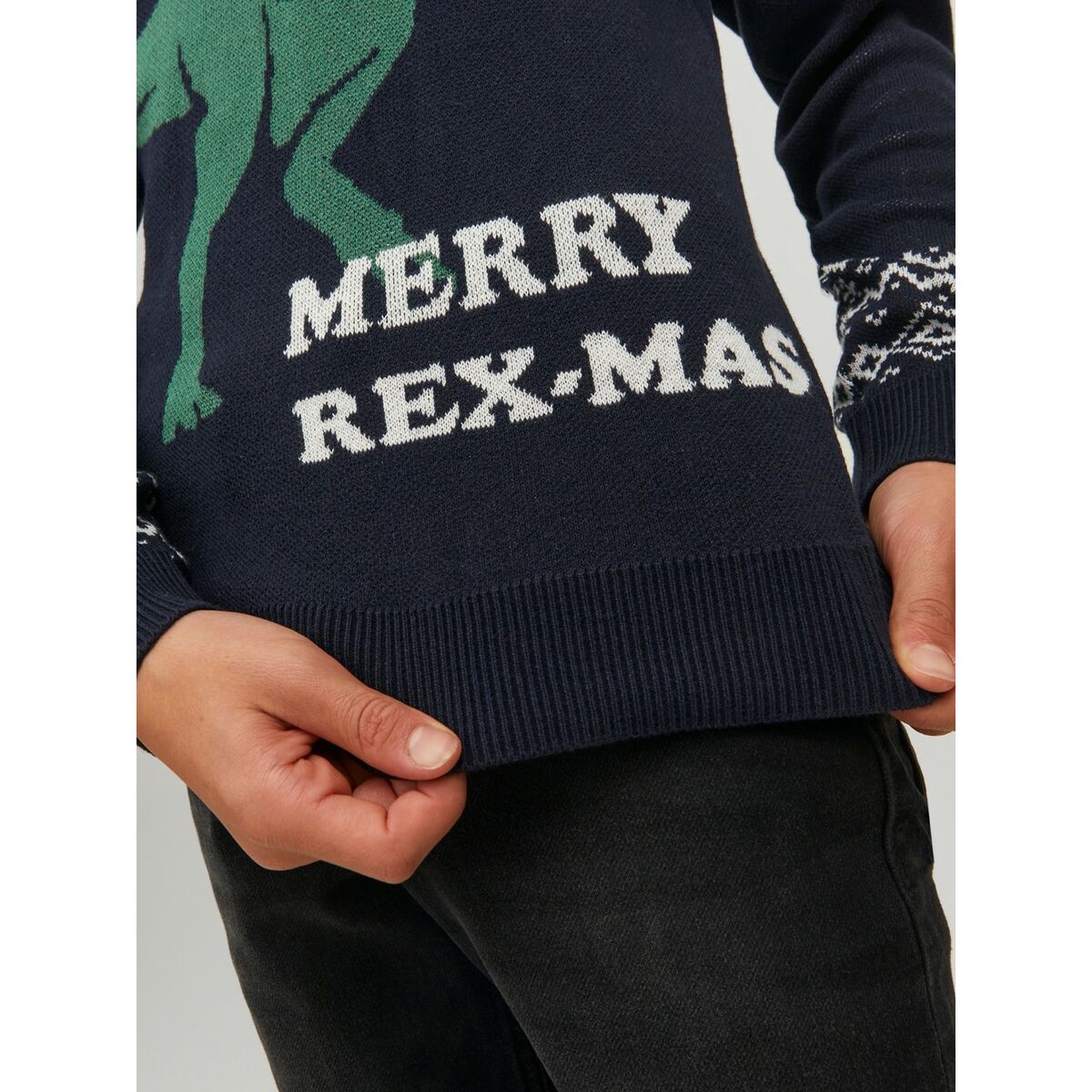 Uniseks Trui Jack & Jones T REX Marineblauw