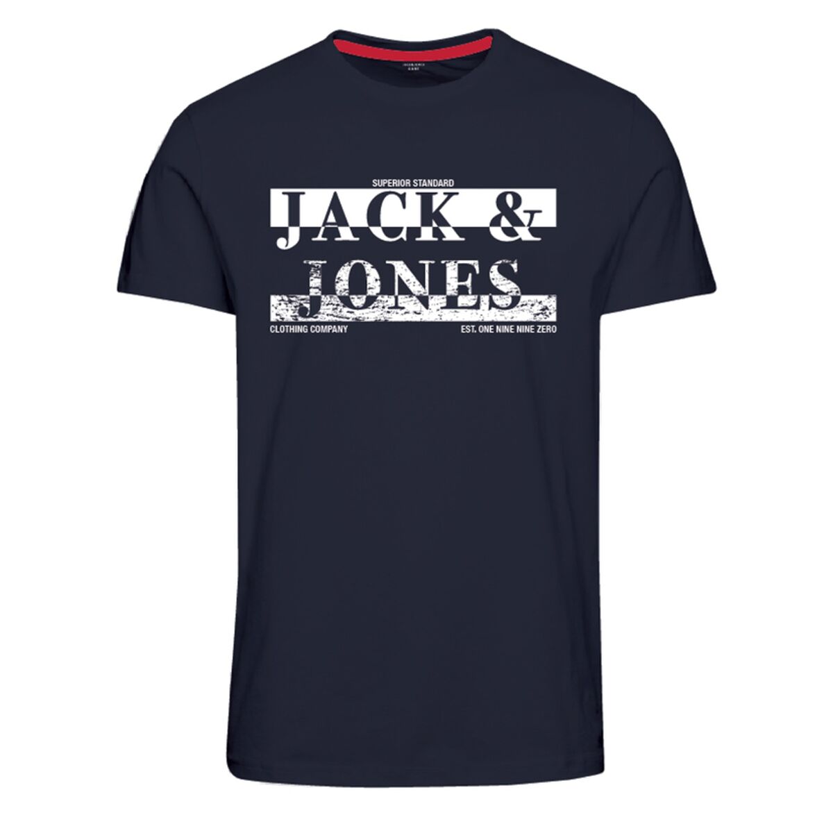 T-shirt à manches courtes homme JJNEW AIDEN TEE SS CREW Jack & Jones 12222882 Blue marine