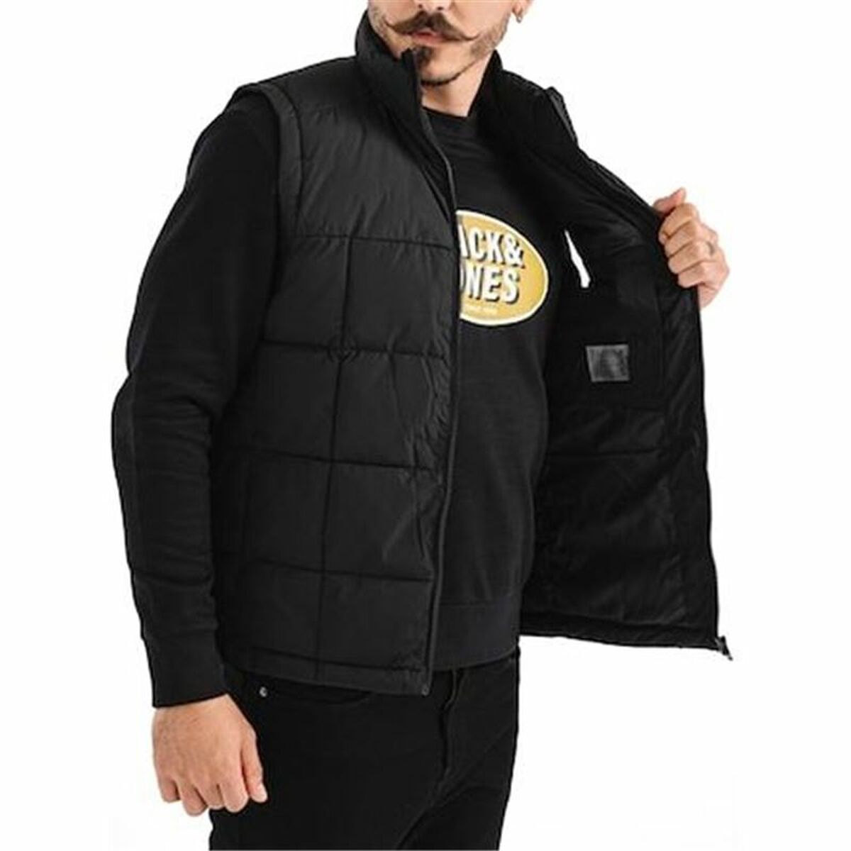 Image secondaire de Gilet de Sport pour Homme Jack & Jones Jjben Square Bodywarmer Noir