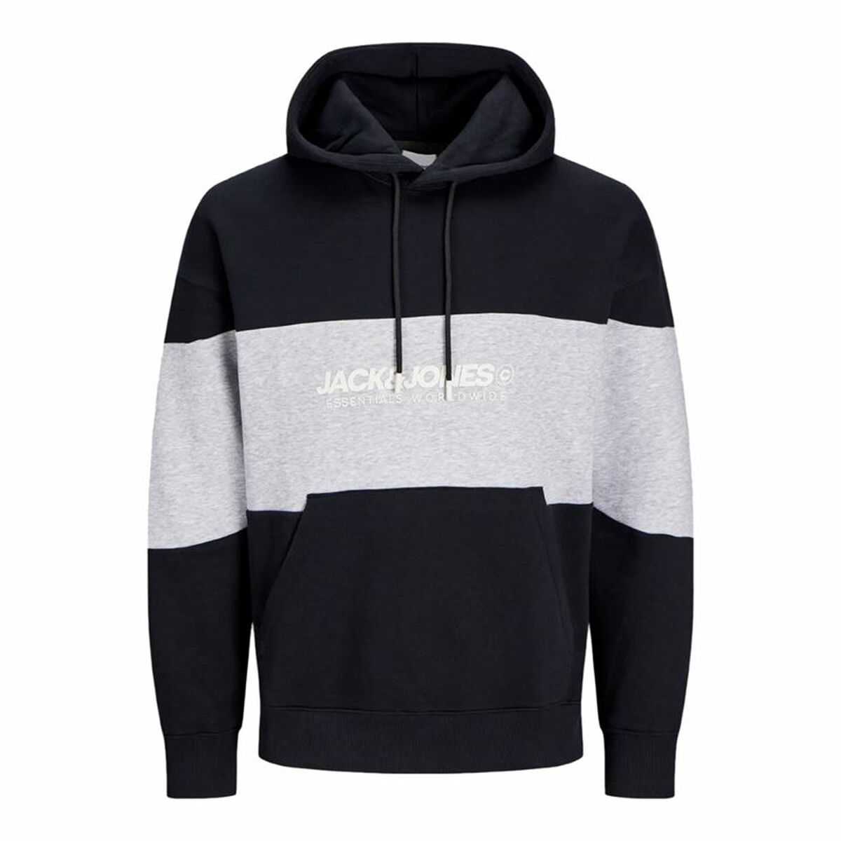 Sweat à capuche homme Jack & Jones Jjelegacy Blocking Noir L