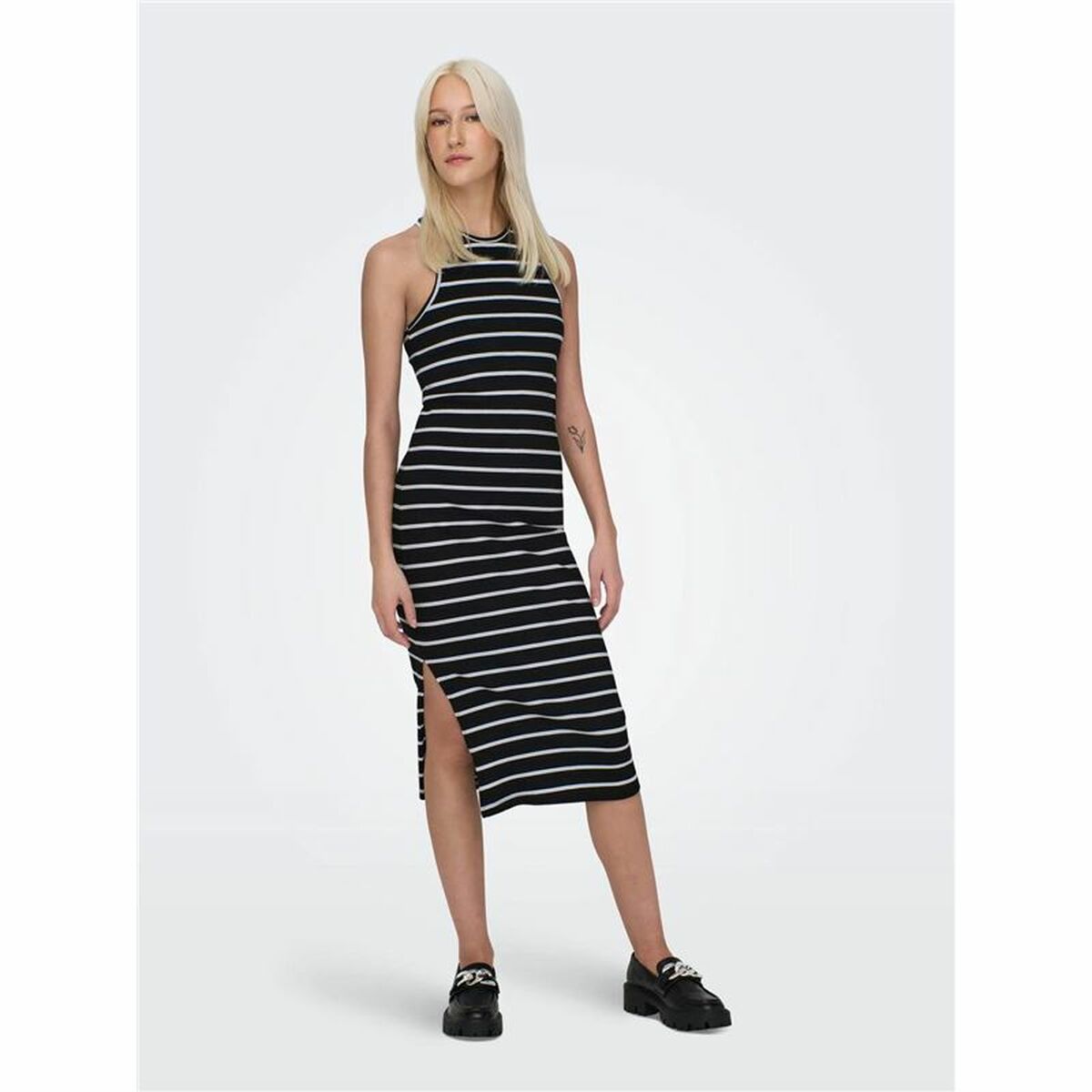 Jurk Only Onlbelfast Stripe Zwart