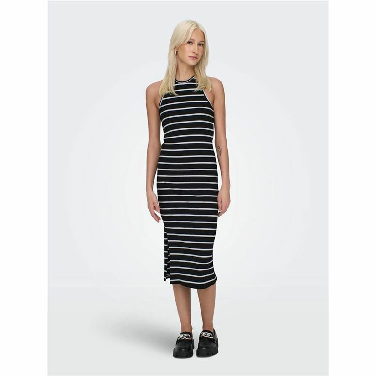 Jurk Only Onlbelfast Stripe Zwart