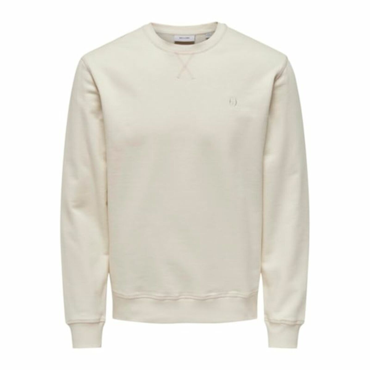 Sweat sans capuche homme Only & Sons Onsdan Unshed Reg Crew Neck Blanc