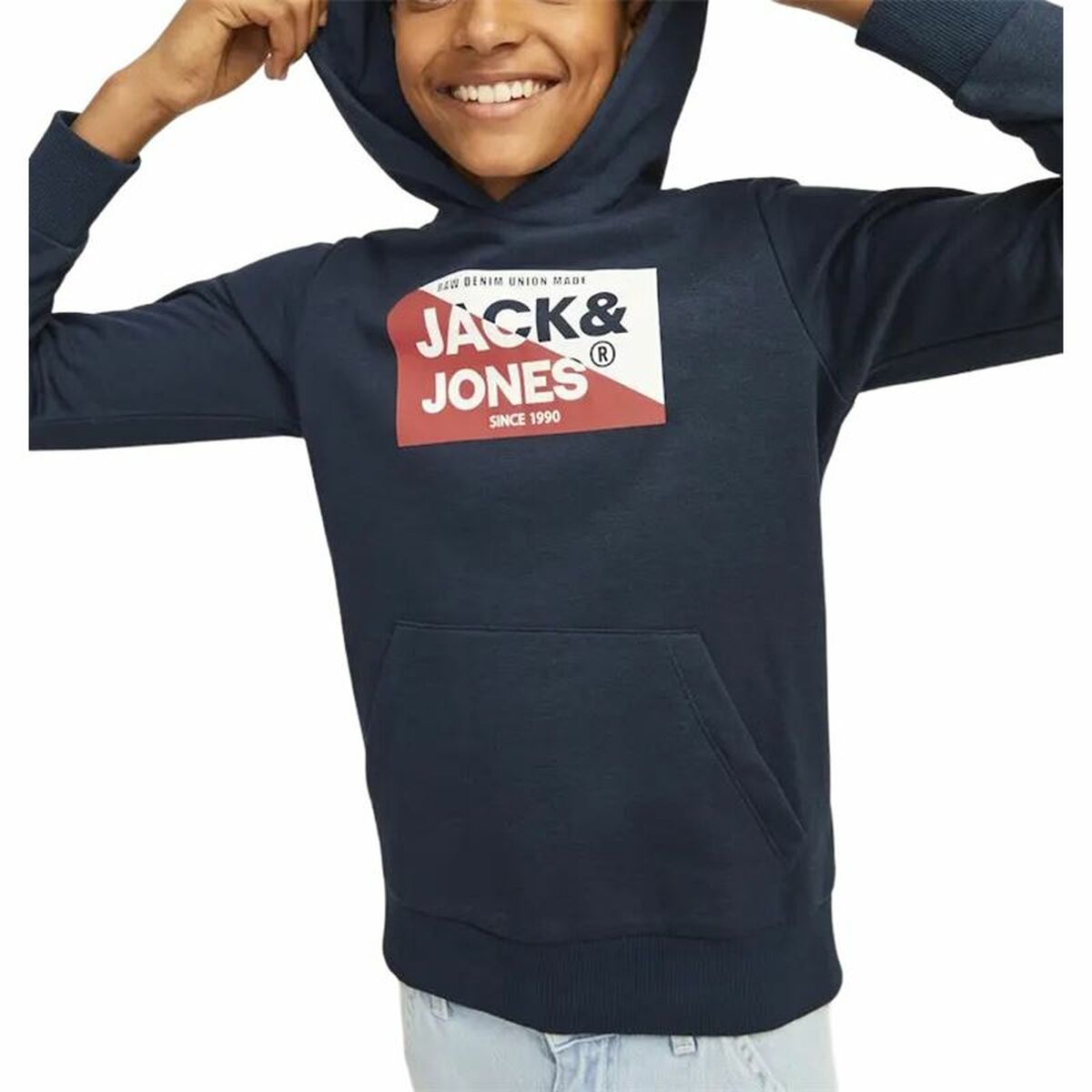 Mens Hoodie Jack & Jones Jjnolan Black