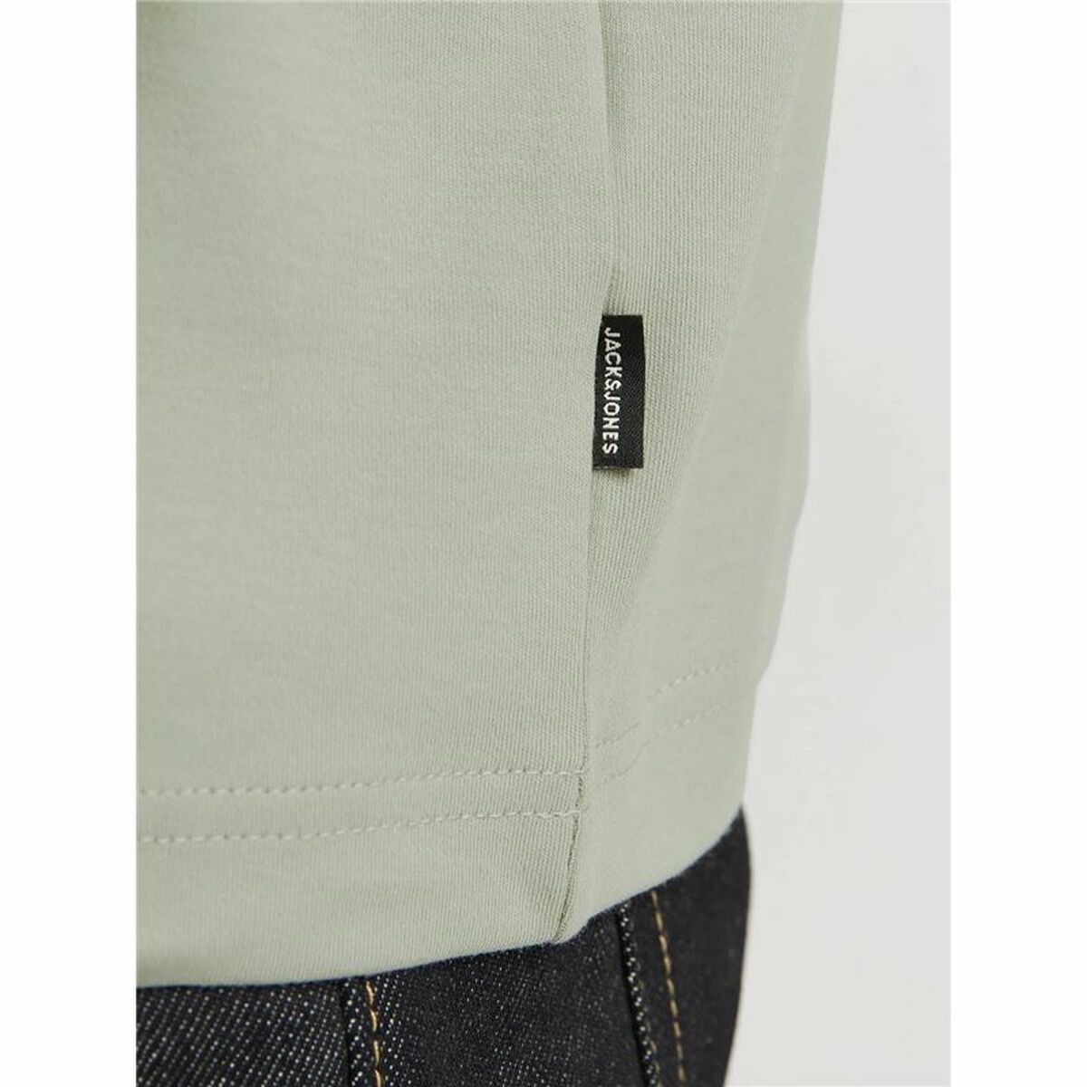 Heren-T-Shirt met Korte Mouwen Jack & Jones Jprblachad Brandingw Neck