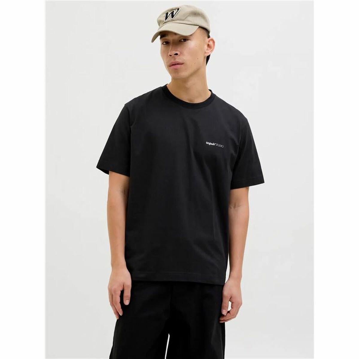 Heren-T-Shirt met Korte Mouwen Jack & Jones Jorvarenna Painted Zwart