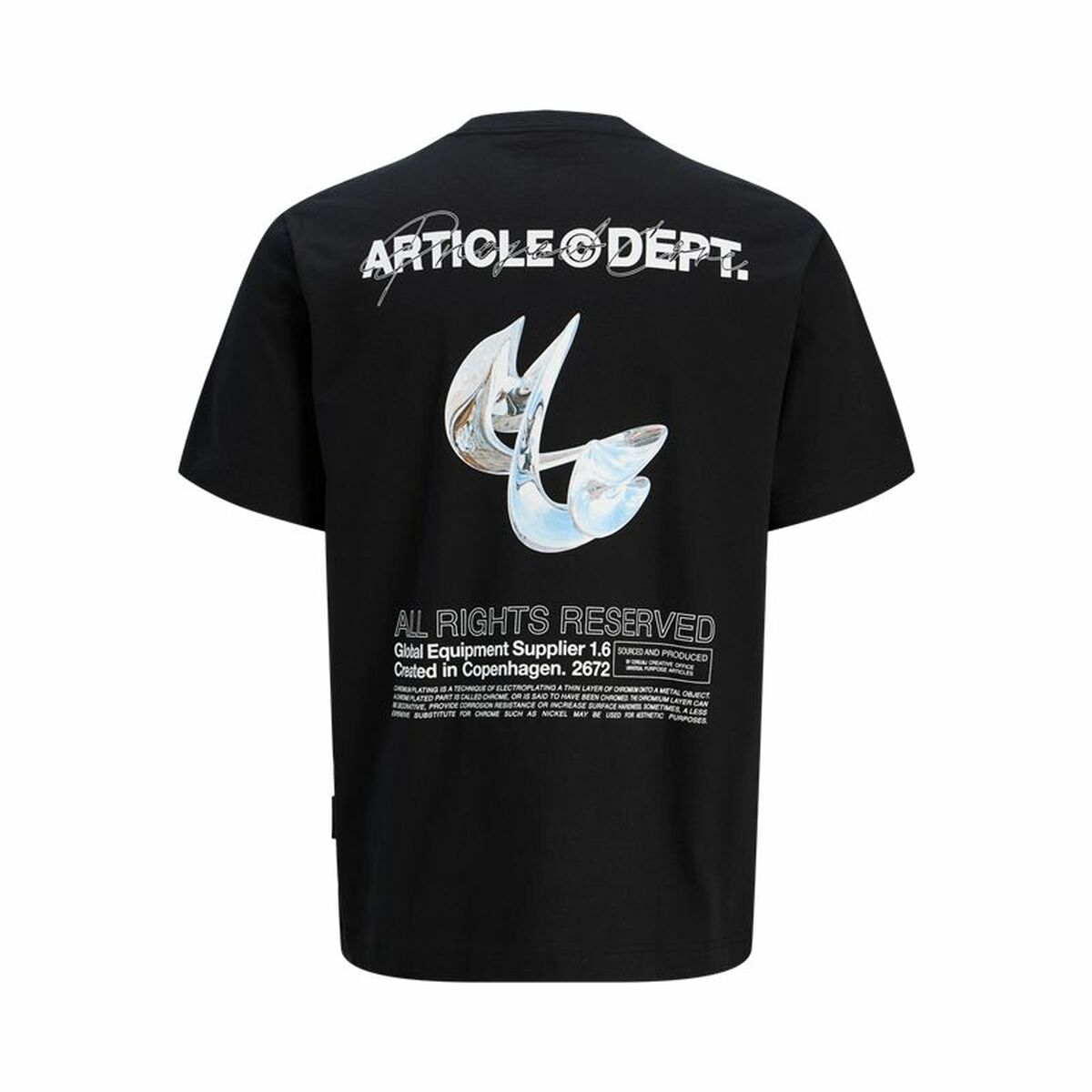 Image secondaire de T-shirt à manches courtes homme Jack & Jones Jcodynamic Dust Ss Crew Neck Noir