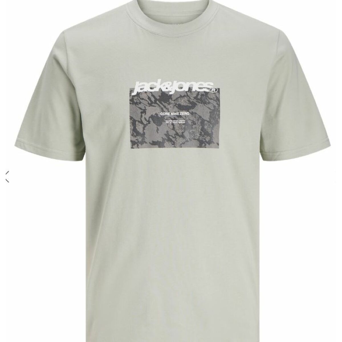 T-shirt à manches courtes homme Jack & Jones JCOTARMAC CAMO FRONT TEE 12273239 Vert