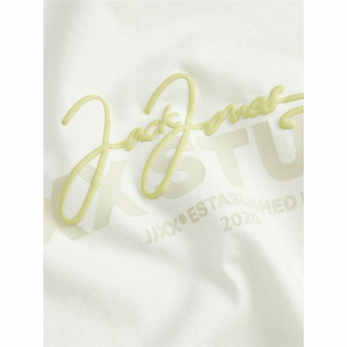 Dames-T-Shirt met Korte Mouwen Jack & Jones Jxamy Reg Beige
