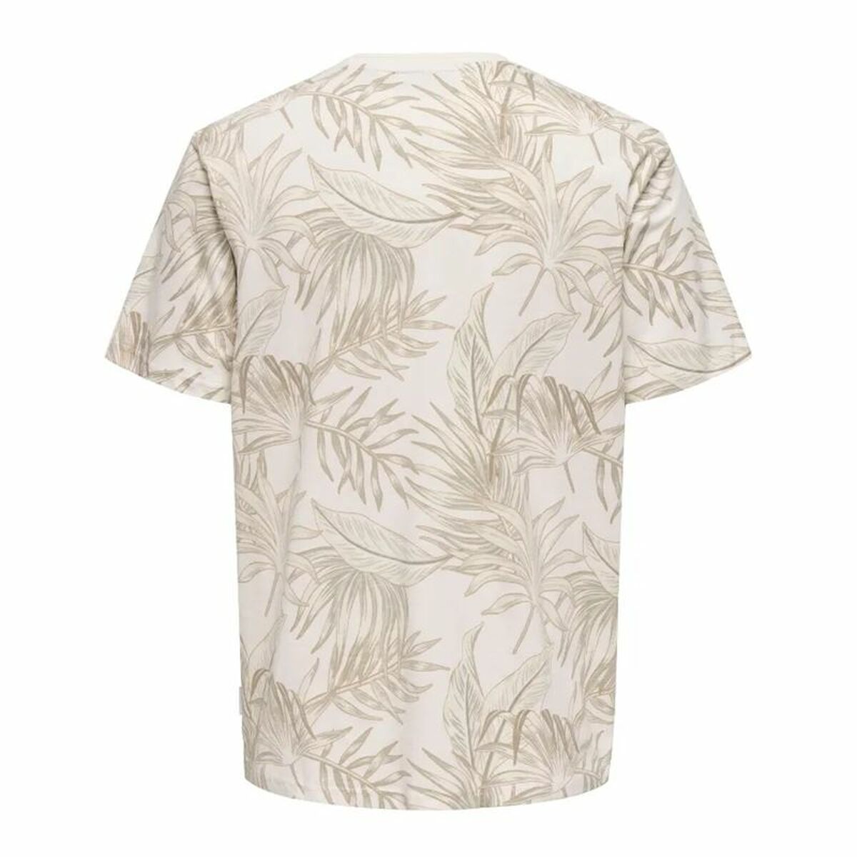 Image secondaire de T-shirt à manches courtes homme Only & Sons Onskash Reg Leaf Aop Beige