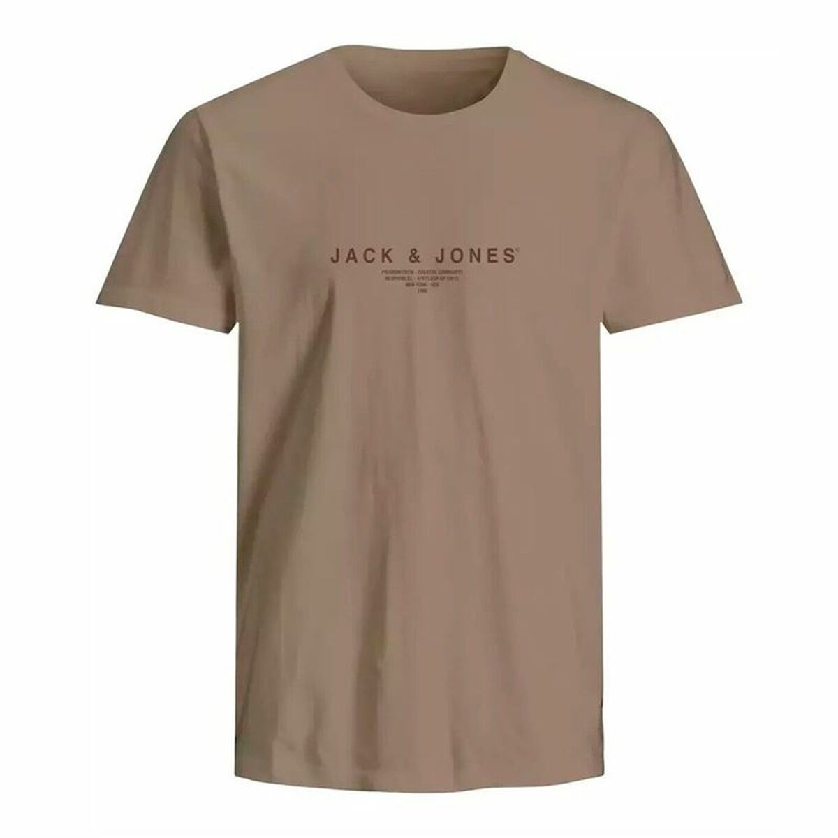 T-shirt à manches courtes homme Jack & Jones Marron Clair