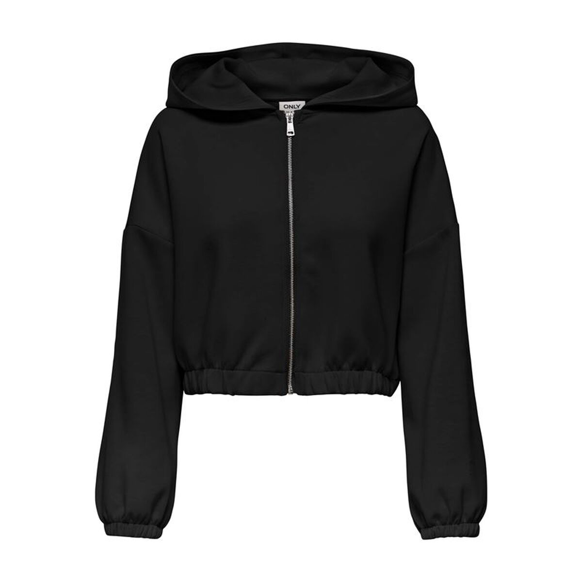 Jas Only Onlscarlett Ls Elastic Zip Hood Swt Noos Zwart