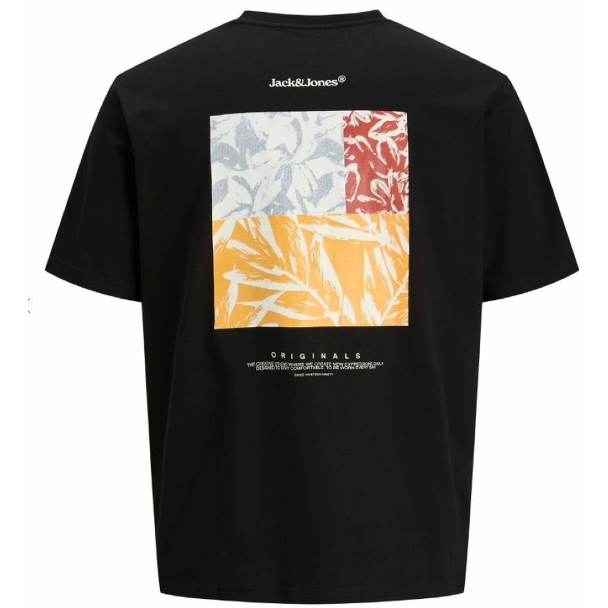 Image secondaire de T-shirt à manches courtes homme Jack & Jones JORSPLIT BACK TEE 12272996 Noir