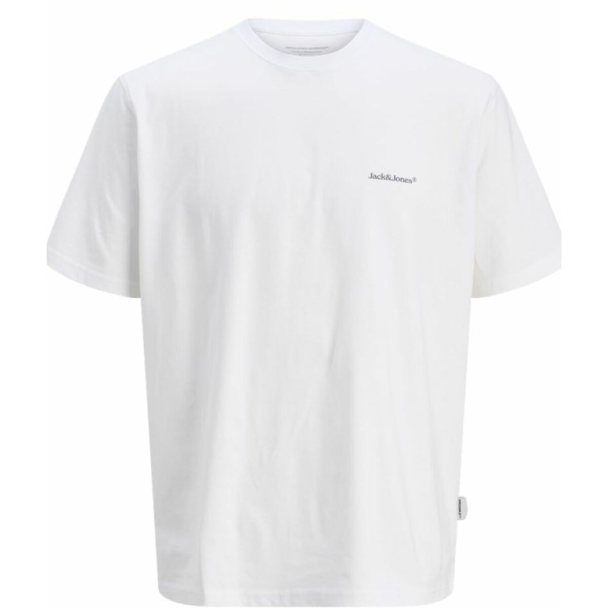 T-shirt à manches courtes homme Jack & Jones JORSPLIT BACK TEE 12272996 Blanc
