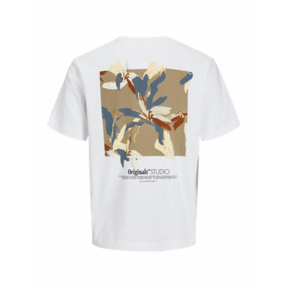 Image secondaire de T-shirt à manches courtes homme Jack & Jones JORVARENNA PAINTED BACK TEE Blanc