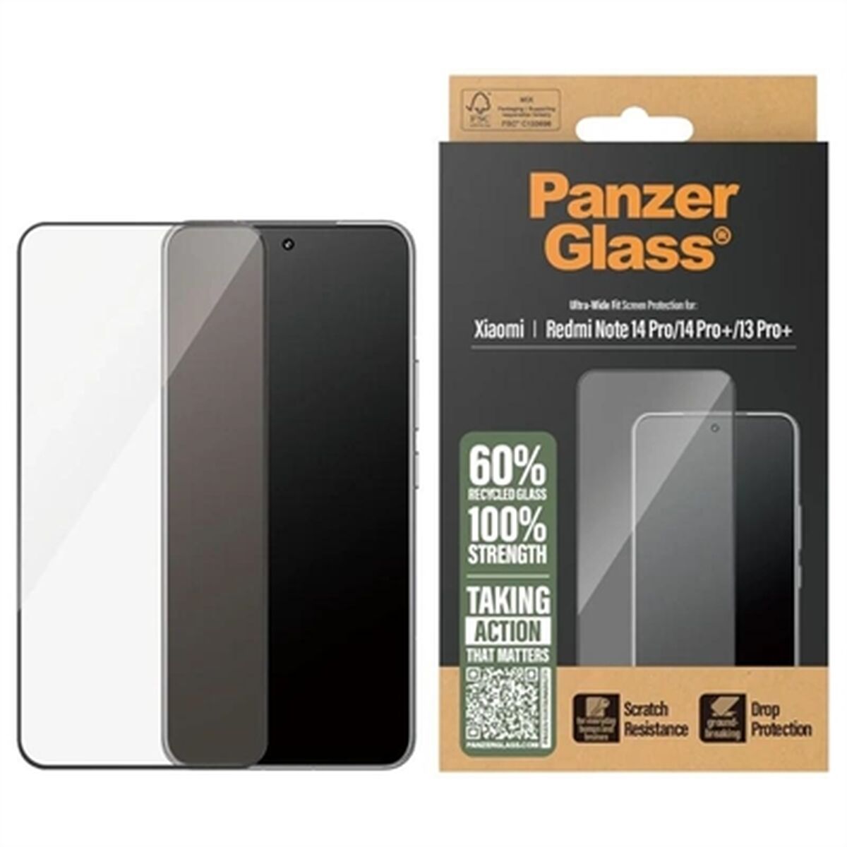 Picture of Mobile cover PanzerGlass Redmi Note 14Pro 14Pro+ 13Pro+ Transparent Xiaomi