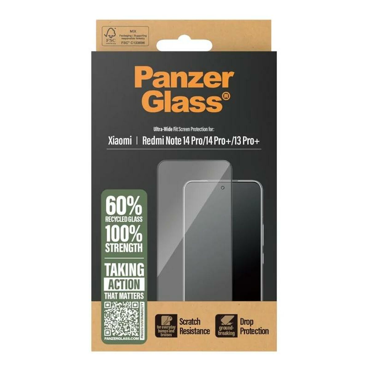 Picture of Mobile cover PanzerGlass Redmi Note 14Pro 14Pro+ 13Pro+ Transparent Xiaomi
