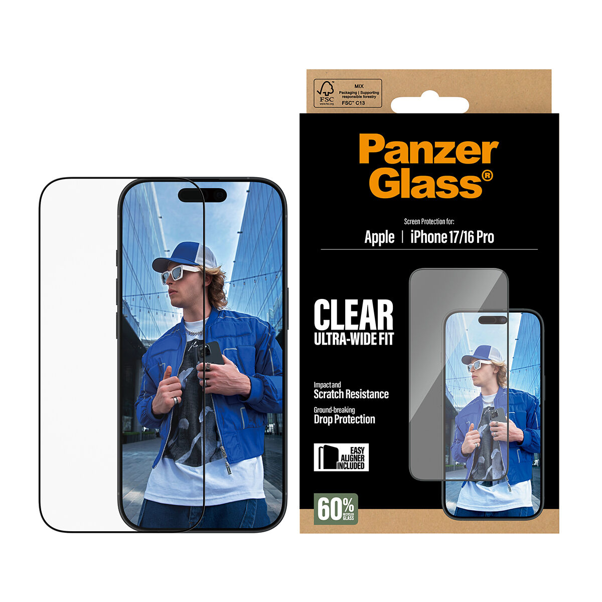 Afbeeldingen van Mobile cover PanzerGlass iPhone 16Pro-17 Transparent Apple