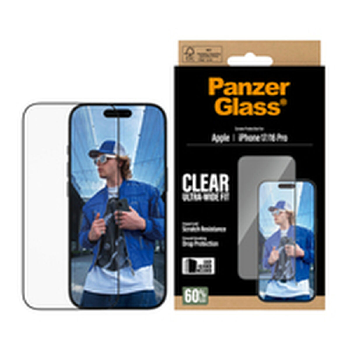 Afbeeldingen van Mobile cover PanzerGlass iPhone 16Pro-17 Transparent Apple