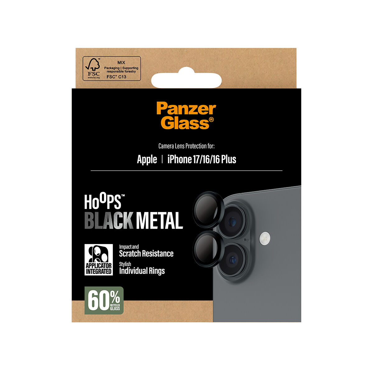 Picture of Lens Protector Panzer Glass PG55024 Black