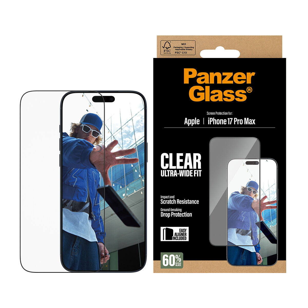 Afbeeldingen van Mobile cover PanzerGlass iPhone 17 Pro Max Transparent Apple iPhone 17 Pro Max